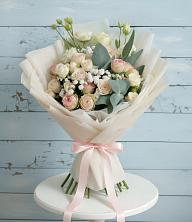 Букет цветов из:  Розы и Лизиантусы в Митрофановке