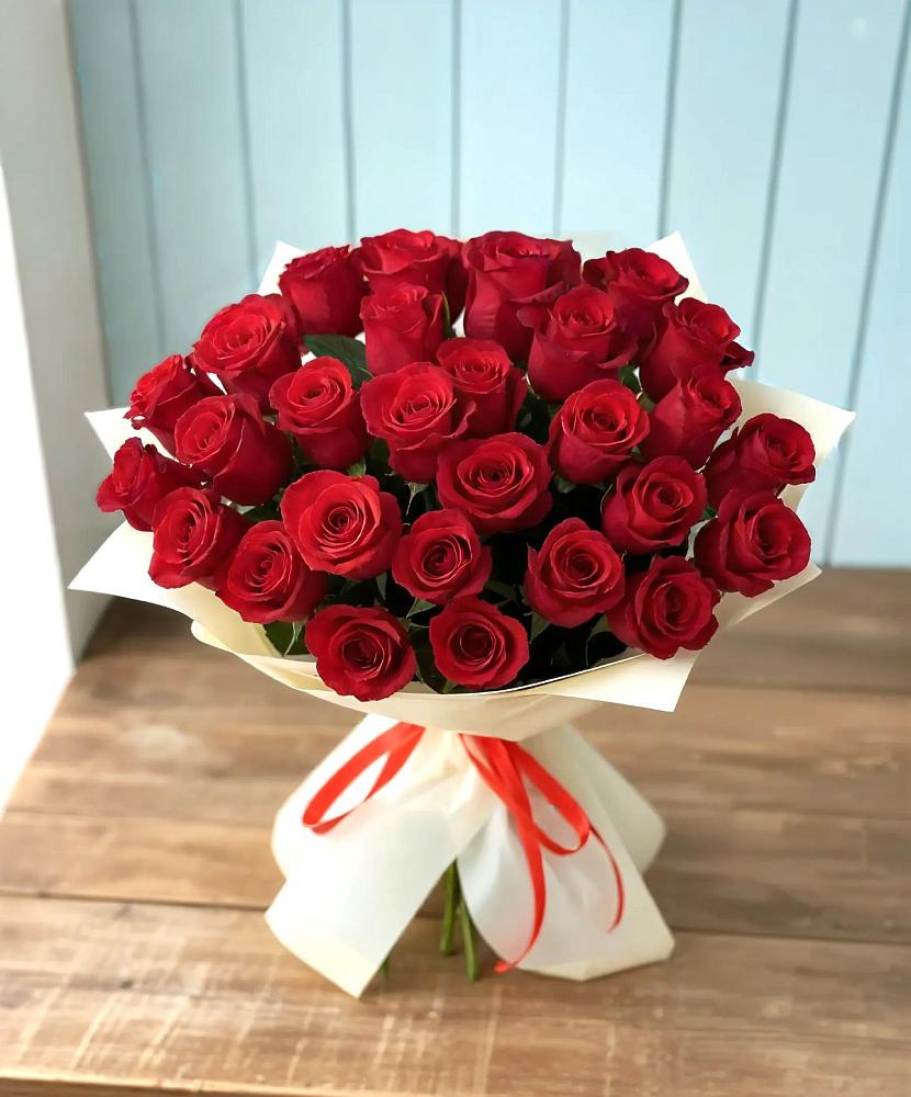 Букет 29 Красных роз в Митрофановке