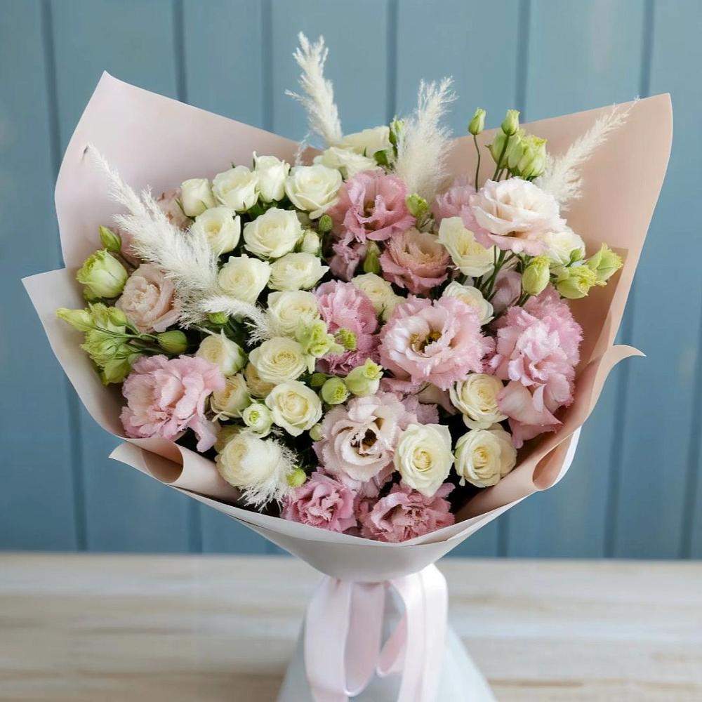 Букет цветов из: Альстромерии и Розы в Митрофановке