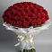 Букет 101 Красная роза Блэк Мэджик в Митрофановке