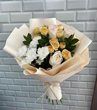 Букет цветов из:  Розы и Хризантемы в Митрофановке