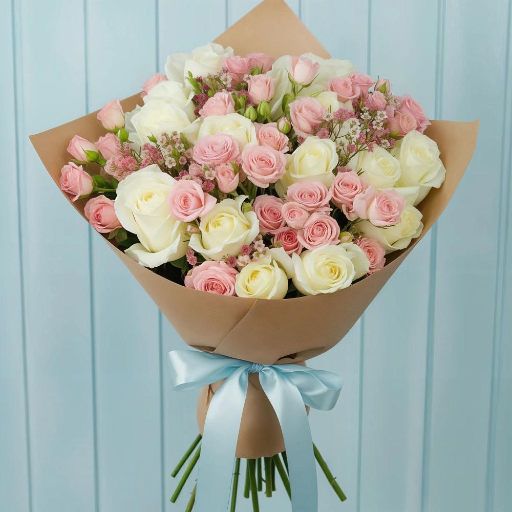 Букет цветов из: Розы в Митрофановке