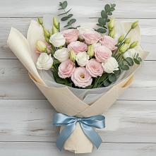 Букет цветов из:  Лизиантусы #REPLACE_PRED# Митрофановке