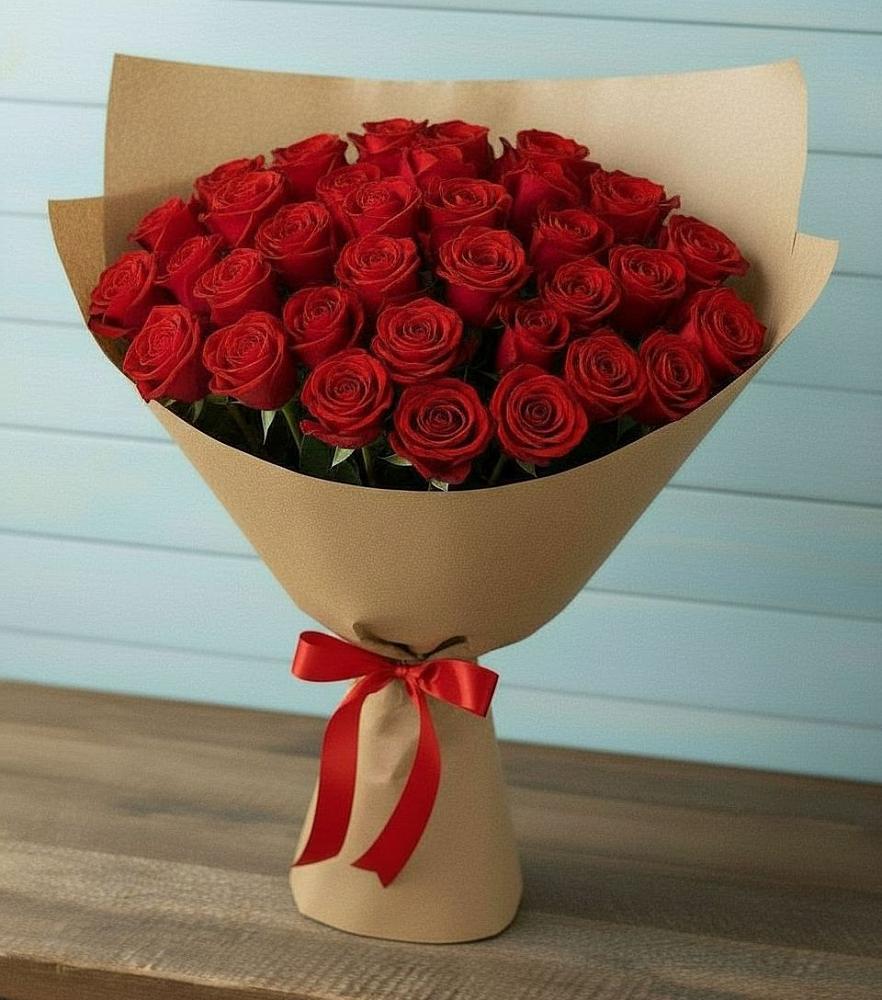 Букет Красные розы Милано в Митрофановке