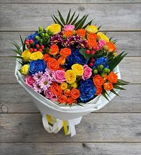 Букет цветов из:  Розы и Хризантемы в Митрофановке