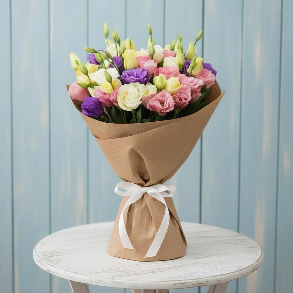 Букет цветов из: Лизиантусы в Митрофановке