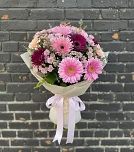 Букет цветов из:  Герберы и Хризантемы в Митрофановке