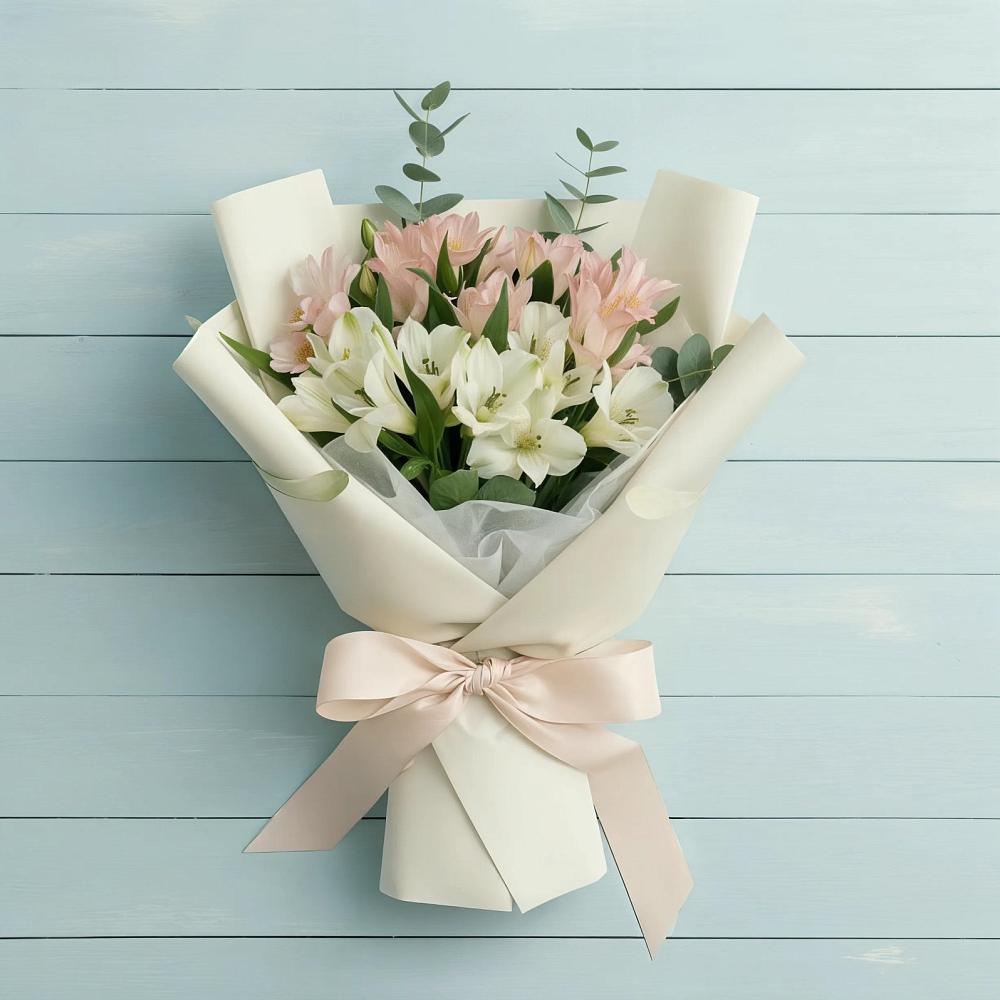 Букет цветов из: Альстромерии в Митрофановке